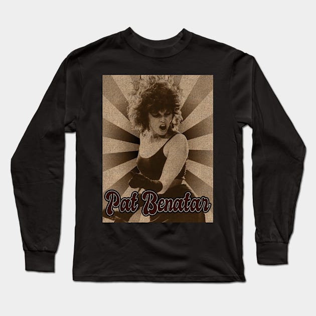 Vintage 80s Pat Benatar Long Sleeve T-Shirt by StickMen